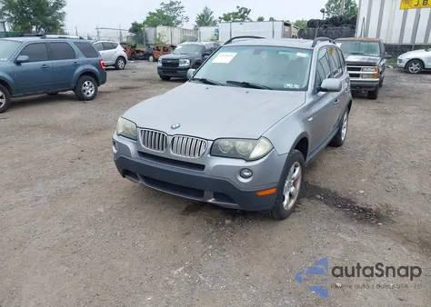 2007 BMW X3 3.0Si z USA, uszkodzony, nr VIN WBXPC93487WJ01225